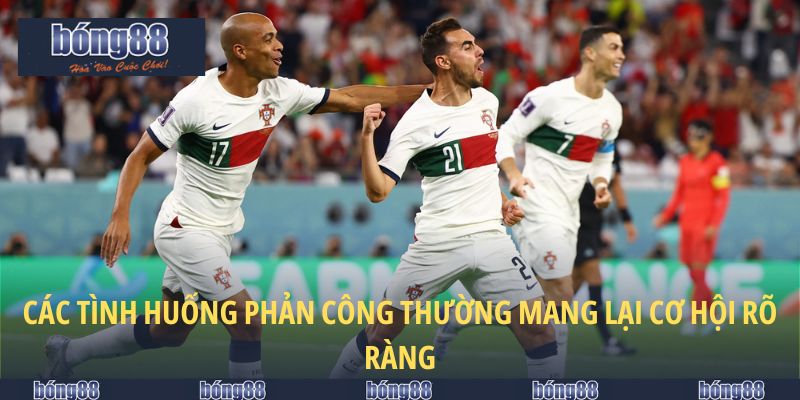 Đội Tuyển Bồ Đào Nha - Sức Mạnh Chiến Thuật Tại Euro 5 Các tình huống phản công thường mang lại cơ hội rõ ràng