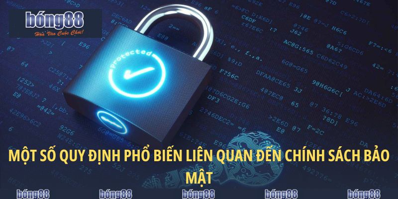 Chính Sách Bảo Mật Bong88 – Trải Nghiệm Nhà Cái An Toàn 2025 5 Một số quy định phổ biến liên quan đến chính sách bảo mật