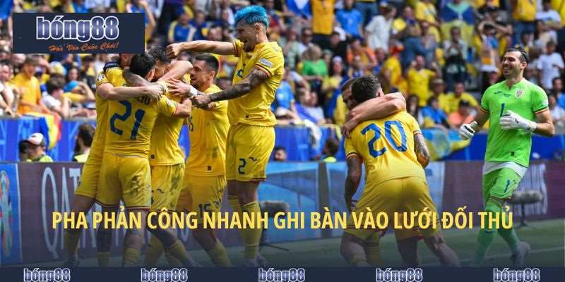 Đội Tuyển Ukraine - Sức Mạnh Đến Từ Tinh Thần Thép 5 Pha phản công nhanh ghi bàn vào lưới đối thủ