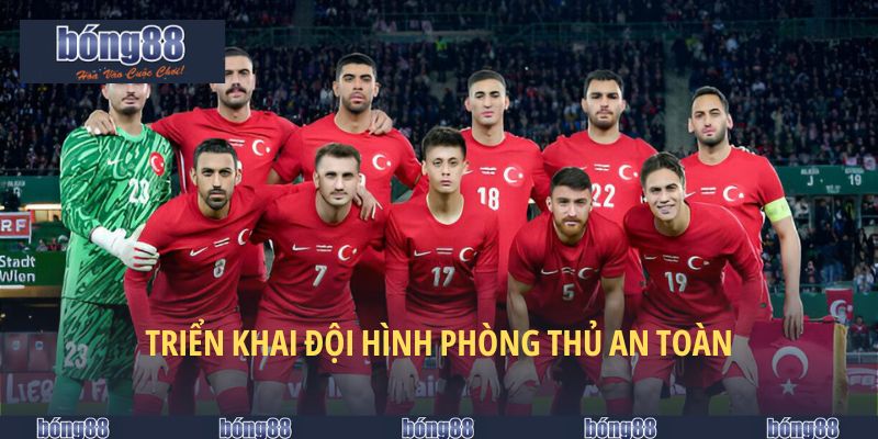 Đội Tuyển Thổ Nhĩ Kỳ - Từ Vùng Biên Đến Đỉnh Cao Châu Âu 5 Triển khai đội hình phòng thủ an toàn